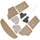 INTERIOR PANEL KIT MINI 73 ON (BISCUIT)