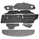 PACK GARNITURES INTERIEURES MINI/1275GT 1973-2000 (CLASSIQUE) CAD