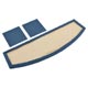 PLAGE ARRIERE MINI 1996-2000 (BLEU) MOQUETTE