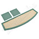 PLAGE ARRIERE MINI 1996-2000 (VERT CLAIR) MOQUETTE