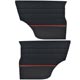 GARNITURE INTERIEURE MINI (NOIR/MOULURE ROUGE COOPER) ARRIERE 1990-1995