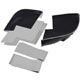 GARNITURE DE PASSAGE DE ROUE (ARRIERE) TR4-TR5-TR6 1962-1969 (NOIR/BLANC)