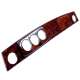 DASHBOARD 3 CLOCK BURR WALNUT LHD