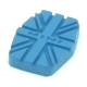 TAMPON DE PEDALE MINI FREIN/EMB 1976-2000 (UNION JACK) BLEU