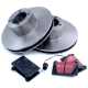 KIT REVISION FREINS MINI/METRO (AVANT) DISQUE VENTILES 8'4 (4 PISTONS)