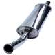 STAINLESS STEEL CENTRE EXIT STANDARD BORE REAR SILENCER