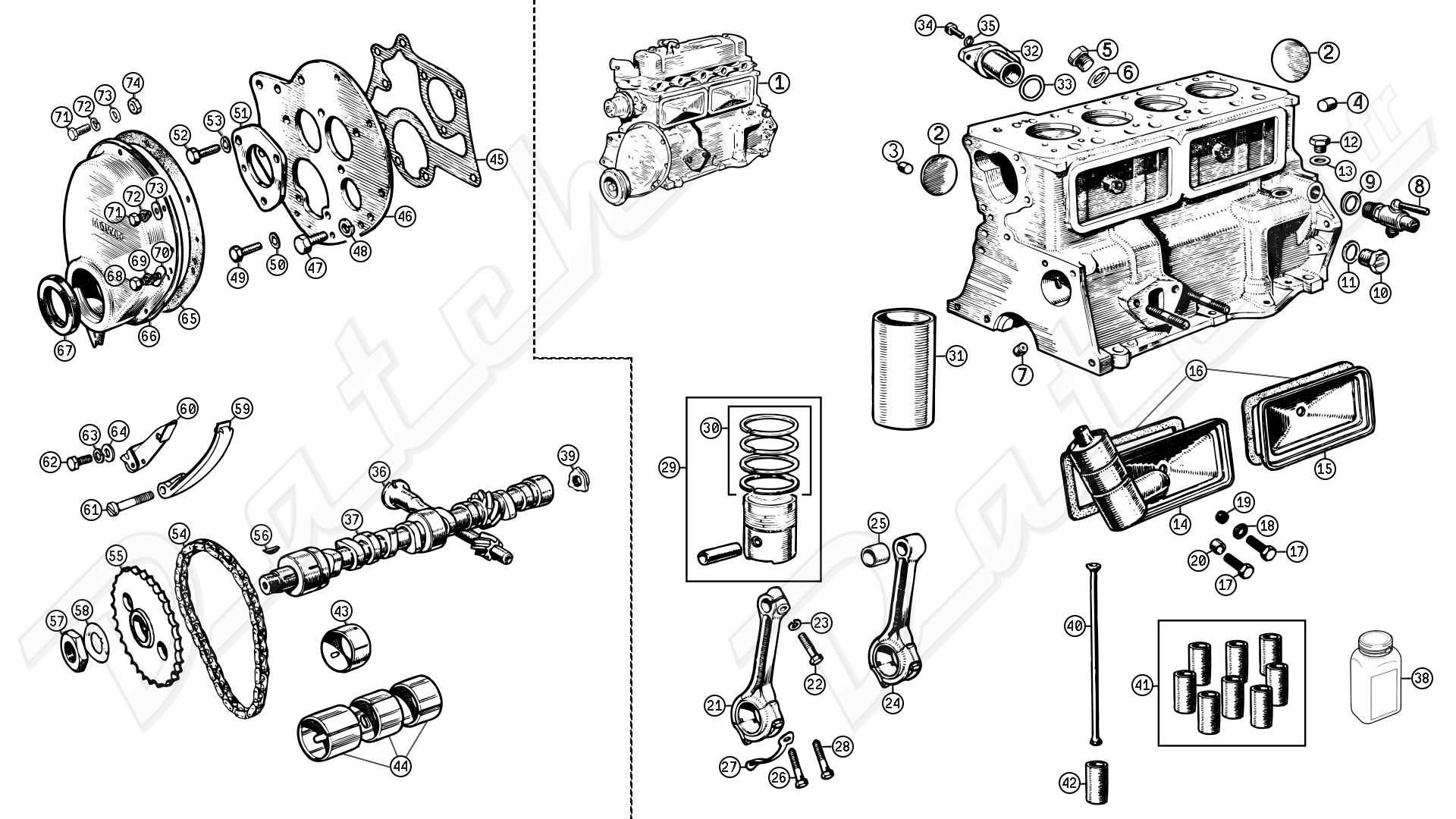 HAUT MOTEUR  MINI 998