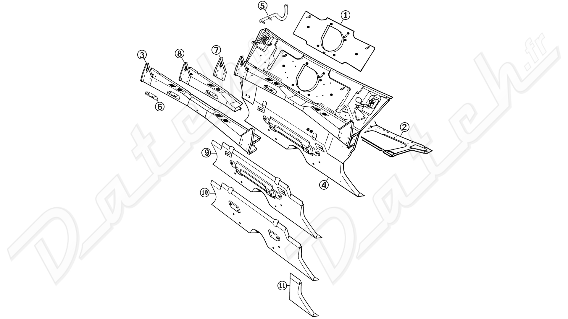 TABLIERS ET TRAVERSES AVANT MINI