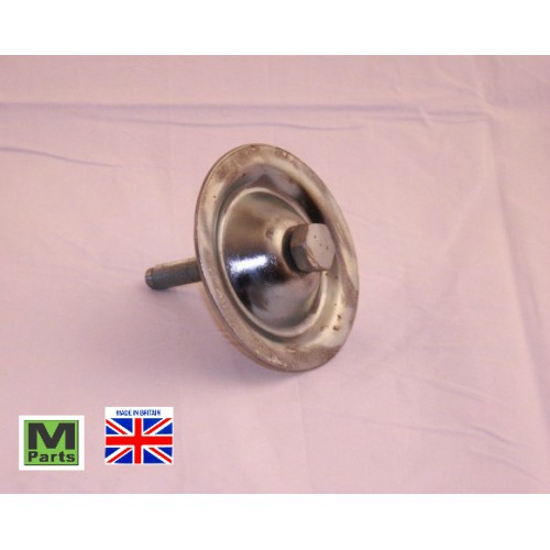 VIS + PLATINE DE ROUE DE SECOURS MINI MOKE (ANGLAISE)