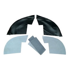 TR6 73-76 WHEEL ARCH COVERS BLK1290