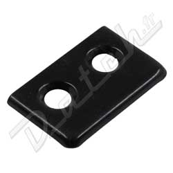 PATTE DE SANGLE D'ARRET DE PORTE MINI/SPRIGET (EXTERIEUR) NOIR