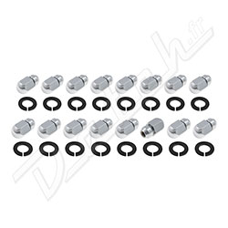 ECROU DE ROUE 0-7/16UNF TR6 (CHROME) LES 16