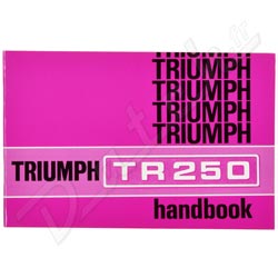 MANUEL D'ENTRETIEN TR250 US