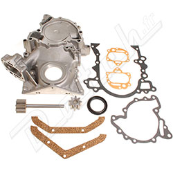 CARTER DE DISTRIBUTION MGB V8/ROVER SD1/TR8 + KIT POMPE A HUILE RENFORCE