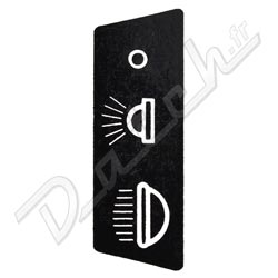 AUTOCOLLANT DE CACHE COLONNE  SPITFIRE-TR4-TR5-TR6 (PHARE) CAD