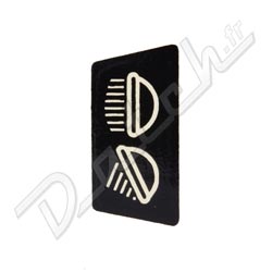 AUTOCOLLANT DE CACHE COLONNE  SPITFIRE-TR6 (CODE/PHARE) CAD