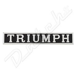 BADGE DE CAPOT HERALD/VITESSE "TRIUMPH" (NOIR/ARGENT)