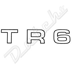 AUTOCOLLANT "TR6" LATERAL (NOIR)