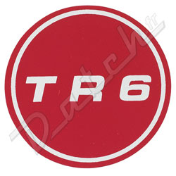 BADGE DE CABOCHON DE JANTE "TR6 "