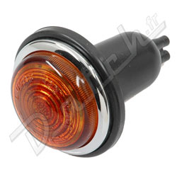 FEU TYPE LUCAS (L488 ORANGE) VERRE (AMPOULE SIMPLE FILAMENT)