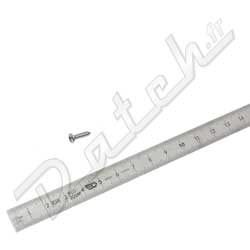 VIS TOLE CRUCIFORME "P.C.T.R" 2,80 x 13mm (0-1/2) CHROME