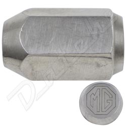 ECROU DE ROUE MGB (INOX) "LOGO MG"