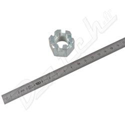 ECROU CRENELE 0-5/8" UNF (PIVOT DE DIRECTION MGB)