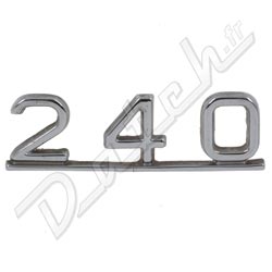 BADGE/SCRIPT DE MALLE JAGUAR "240"