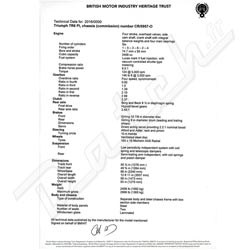 CERTIFICAT IDENTIFICATION VEHICULE (TECHNIQUE)