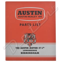 PARTS LIST-including binder