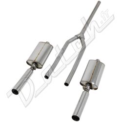 LIGNE D'ECHAPPEMENT SPITFIRE 1975-1980 (INOX) TWIN BOX