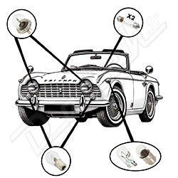  JEU D'AMPOULES TRIUMPH TR5