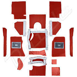 CARPET SET-Red-L.H.D