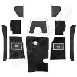 CARPET SET-BLACK (Equiv 248-750)