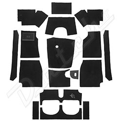 CARPET SET-BLACK S/CHANGE (Equiv 248-780)