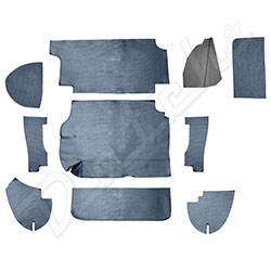 GARNITURE DE COFFRE AUSTIN-HEALEY (COMPLET) BLEUE