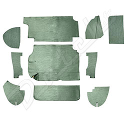 GARNITURE DE COFFRE AUSTIN-HEALEY (COMPLET) VERT