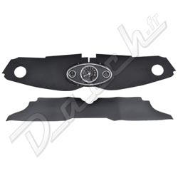  BLOC COMPTEURS MINI CENTRAL 3 COMPTEURS (KIT COMPLET) NOIR