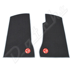 MGB 68 onwards 2 PIECE OVERMATS LOGO GREY