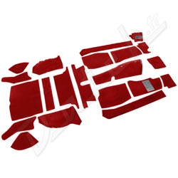 MOQUETTE MGBGT (COMPLETE) 1968-1980 (ROUGE) "LUXE" (CAD)