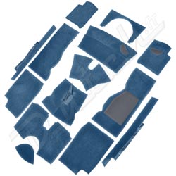 MOQUETTE TR4-TR5-TR6 "LUXE" (CAD) BLEU