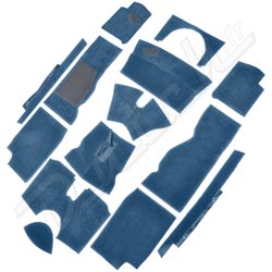 MOQUETTE TR4-TR5-TR6 "LUXE" (CAG) BLEU