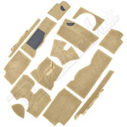 MOQUETTE TR4-TR5-TR6 "LUXE" (CAG) BISCUIT