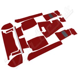 CARPET SET-MGB 68> RED