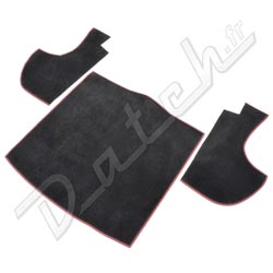 CARPET SET-MGB BOOT BLK/RED