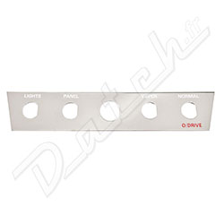 PORTE-INTERRUPTEURS AUSTIN-HEALEY (PLAQUE CENTRALE) CHROME (CAD)