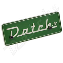 BADGE DE CALANDRE EMAILLE "DATCH.FR"