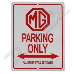 PANNEAU "PARKING ONLY" MG