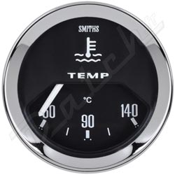 JAUGE DE TEMPERATURE D'EAU SMITHS (ELECTRIQUE) SPLIT 50-140°c (NOIR)