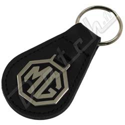 PORTE-CLEFS "MG" NOIR/CHROME